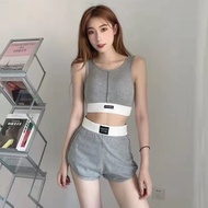 [1346 People Praise] Sports Casual Suit Women Summer 2025 New Style Yoga Fitness Running Sportswear 