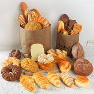 Simulation Bread Baguette Cake Model PU Fake Bread Decoration Photography Props Home Decoration Wind