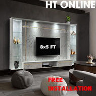 [HT ONLINE] 8ft Modern TV Cabinet / Wall Mounted Tv Cabinet / Hall Cabinet / Hanging Tv Cabinet / Li