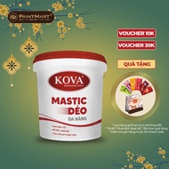 Bột trét Mastic dẻo ngoài trời và trong nhà Kova MT-N thùng 6kg (Mastic dẻo đa năng)