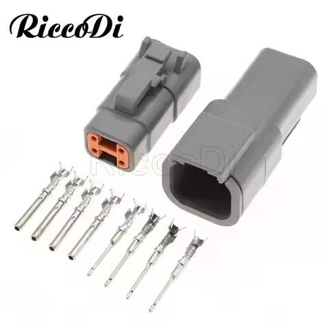 1-20 Sets 4 Pin DTM Series Female Male Electrical Auto Connector Automotive Plug DTM06-4S/ATM06-4S D