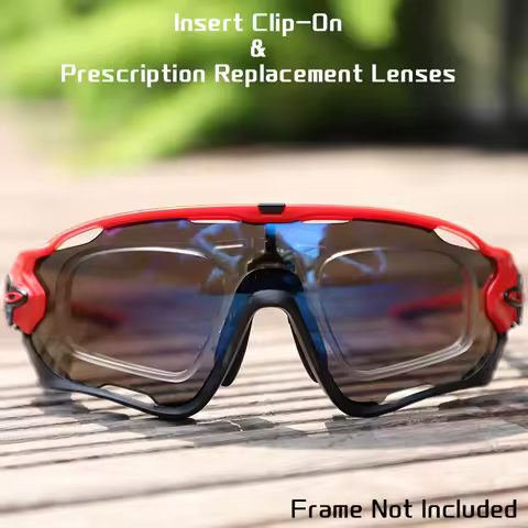 HDTAC Insert Clip-On Prescription Clip & Custom Prescription Lenses for Oakley Jawbreaker Sunglasses