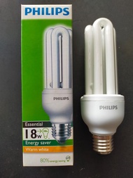 Philips Essential 18W E27 PLCE Warm White Energy-saver Bulb