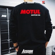 MOTUL 300V Engine Oil Themed Attitude Car Tuning Culture Pullover Men's Retro Streetwear Heavyweight