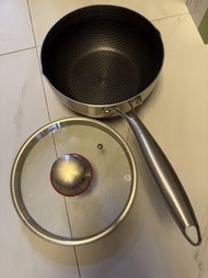 316蜂巢 不鏽鋼單柄鍋連鍋蓋