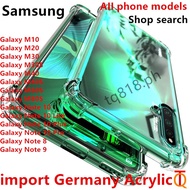 Acrylic phone case / Samsung Galaxy Note 8 9 10 20 Ultra Pro Plus Lite 4G 5G / F41 M11 M01 M31 M31S M21 M21S M40S M30S M40 M31 M30 M20 M10