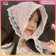 There Are Many Patterns Hair Veil/Lace Turban Prop Take A Photo To The Sea Cafe Flower Garden Travel In Chiang Mai Khao Yai Cute Super Cute.