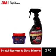 3M Finishing Compound น้ำยาขัดลบรอย น้ำยาลบรอยขนแมว 100 กรัม+ 39034LT น้ำยาเคลือบรถ เพิ่มความเงางามส