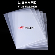 Extra Thick L Shape File Folder stationery paper storage folders A4 transparent white PVC clear Mana