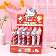 ☆6Pcs/Set☆Hellokitty Patch Ballpoint Pen Gel Pen Black Pen Ball Pen Cute Pen 0.5 Pen Stationery Quic