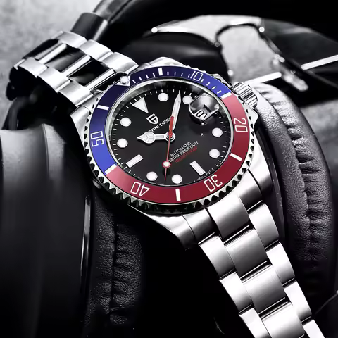 PAGANI DESIGN PD1661 Automatic Mechanical Men Watch MYOTA 8215 Stainless Steel Driver Waterproof 10B