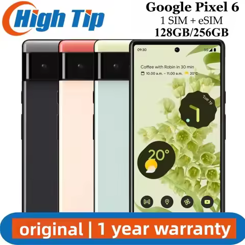Unlocked Original Google Pixel 6 5G 6.4" 8GB RAM 128GB 256GB ROM Google Tensor Octa Core Cell Mobile