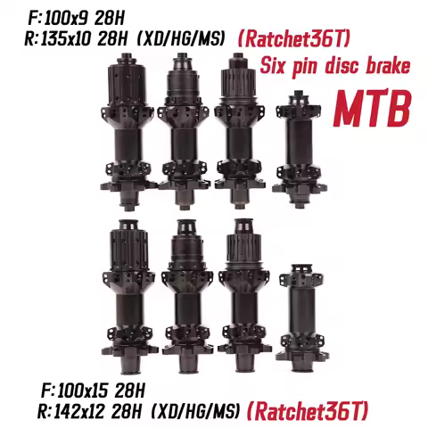 2024 NEW Black 240 EXP 180 MTB Bike 28H Naben 6-bolt In Front 100*15 Rear142 *12mm 100/135mm Ultra L