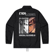 Coach Attack On Titan Jacket "Eren Jaeger" - Suicidal Blockhead | Shingeki No Kyojin