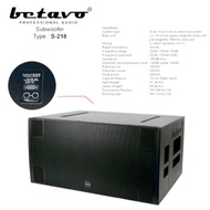 Subwoofer 18 inch Betavo s 218 s218 professional