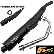 TS RACING Tru Pressure Exhaust Pipe LC135 Cutting STD Open With Dyno Boost Ekzos Ejos Moon Shape Sil