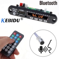 Kebidu 5 12โวลต์บลูทูธเครื่องเล่น MP3ถอดรหัสคณะกรรมการบลูทูธ Handfree MP3 WMA ถอดรหัสคณะกรรมการเสียงเพลงโมดูล USB TF วิทยุสำหรับรถ
