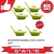 Tupperware Tupperware Blue Blossom Sambal Dish 2pcs Wadah Saji Sambal