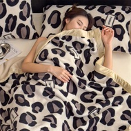 High-End Wool Wool Double-Layer Printed Blanket Thickened Milk Wool Blanket Office Nap Blanket