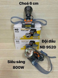 Đèn đội mini ND 9520 choá 6cm ánh rộng kháng nước