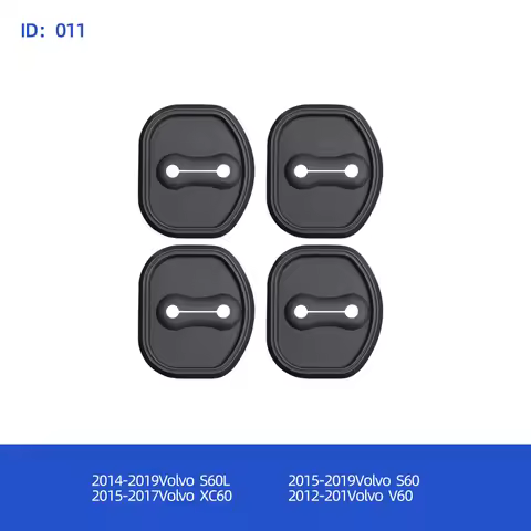 4pcs Silica gel Door Lock Decoration Protection Cover For For Volvo S60L S60 V60 XC60 Auto Door lock