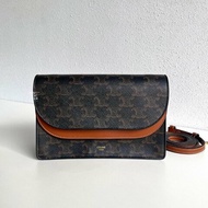 99新🆕 Celine 瑟琳 老花雙層WOC