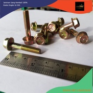 RATU FLANGE BOLT M6X30 / HAT BOLT M6