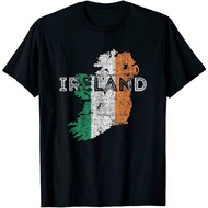 Irish Map And Flag Souvenir - Distressed Ireland T-Shirt