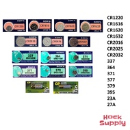 [MOQ 15] SONY CR1220 CR1616 CR1620 CR1632 CR2016 CR2025 CR2032 337 364 371 377 379 395 GP23A GP27A B