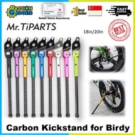 Mr TiPARTS Carbon kickstand for Birdy foldable bike accessories 18inch and 20inch