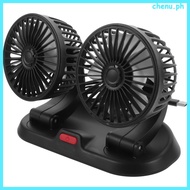 Rv Ac Dual Fan Car Household Double-headed Adjustable Multi-functional Mini Small Cooling for Summer Auto Portable Airconditioner Truck Fans That Blow Cold chenu