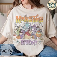 【Cod】 Retro Monster Inc Halloween Shirt Monster Inc Shirt Vintage Monster Halloween Group Shirts Hal