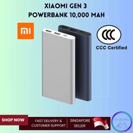 ⭐SG⭐CCC Certified Xiaomi Powerbank Gen 3 10000 mAh Quick Charge Power Bank / Portable Charger