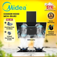 SYK Midea Kitchen Hood MCH-90J82 Cooker Hood Kitchen Gas Hob Stove Stainless Steel Penyedut Asap Dap