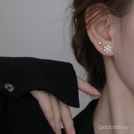 S999 Allergy Earrings Frosted Emperor Feng Earrings Not Easy High-End Sterling Silver Earrings Pure 