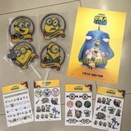 Minions 迷你兵團 小黃人 小小兵電影週邊 小小兵與大怪獸 海報貼紙 扇子 官方週邊