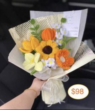 👩🏻‍🎓👨🏼‍🎓🥳畢業花束 扭扭棒花束 向日葵花束 清貨