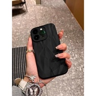 黑色高级磨砂褶皱适用iPhone15/14promax手机壳苹果13/12/11软套xr壳简约ins风创意plus保护壳XS防指纹pm防摔20260516