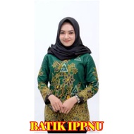 Atasan Batik IPPNU Resmi Ijo batik ippnu Pekalongan batik ipnu nasional batik ippnu nasional batik i