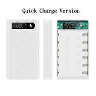 Quick Charge Version 6*18650 Power  one Case Dual B  one Charging QC 3.0 PD 18650 Baery Holder LCD Display DIY Case