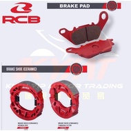 RCB CERAMIC BRAKE SHOES/ BRAKE PAD LC135/Y15ZR/RS150R/W125/W110/RG 100% ORIGINAL