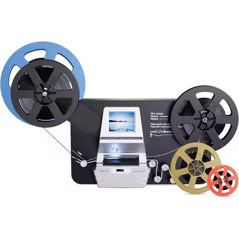 US Shipping 8mm Super 8 Film to Digital Converter Scanner with 2.4 Inch Screen Convert 3 5 7 9 Inch 