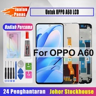 Techparts Original LCD Untuk OPPO A60 LCD + Bahagian skrin + Set pemutar skru percuma + Gam