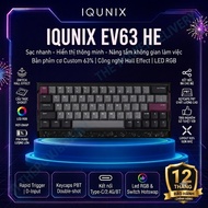 IQUNIX EV63 HE MECHANICAL KEYBOARD 60% Layout | Hall Effect | 8000Hz | Rapid Trigger | USB-C | RGB