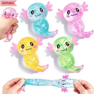 KOTAKA Squishy Stress Glitter, Glitter Axolotl Squishy Toys