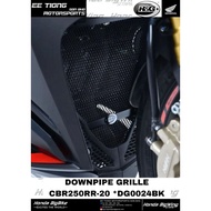 R&G DOWNPIPE GRILLE BLACK *DG0024BK FOR HONDA CBR250RR-20 OFFER PROMOSI CLEAR STOCK