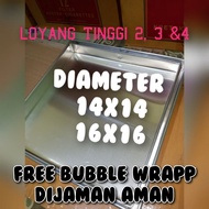 DRY CAKE OVEN PANS 14X14X2 14X14X3 14X14X4 16X16X2 16X16X3 16X16X4 QUALITY AFFORDABLE PRICE DIAMETER