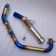 Daeng sai 4 Conical exhaust open pipe 1set Raider 150carb/Fi Tmx 125/155 skygo 150/170/175 Bajaj ct 125 Dl150