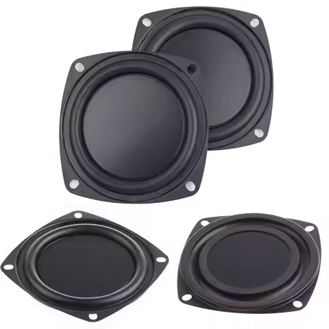 DIY Universal Woofer Radiator 2/3/4inch Black Bass Passive Speaker Bass Radiator