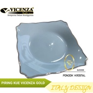 Vicenza Piring Kotak Kecil/Piring Kue B423 1 Lusin